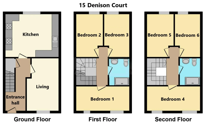 Denison court - 6 bed student house - NG7 3PH - Thumbnail 6